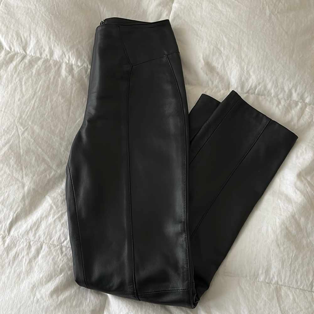 Genuine leather pants